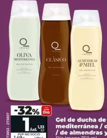 Dia Imaqe - Gel De Ducha De Oliva Mediterránea/Clásico/De Almendras Y Miel
