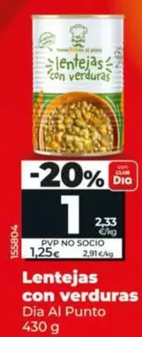 Dia Al Punto - Lentejas Con Verduras