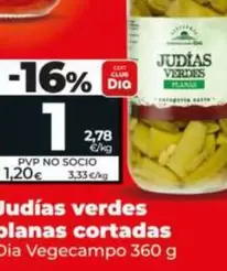 Dia Vegecampo - Judías Verdes Planas Cortadas