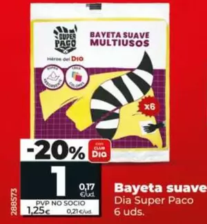 Dia Super Paco - Bayeta Suave