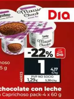 Dia Caprichoso - Mousse De Chocolate Con Leche 