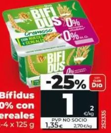 Dia - Bifidus Cremoso Doble 0% Con Nueces Y Cereales