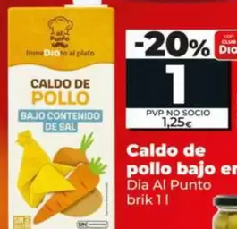 Dia Al Punto - Caldo De Pollo Bajo En Sal 