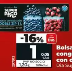 Dia Super Paco - Bolsas De Congelación Con Dople Zip 