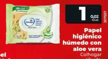 Colhogar - Papel Higiénico Húmedo Con Aloe Vera 