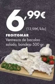 Froitomar - Ventresca De Bacalao Salado, Bandeja 500 Gr.