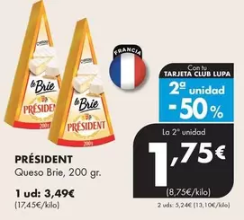 Président - Queso Brie, 200 Gr