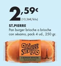 ST.Pierre - Pan Burger Brioche O Brioche Con Sésamo