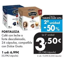 Fortaleza - Café Con Leche O Forte Descafeinado