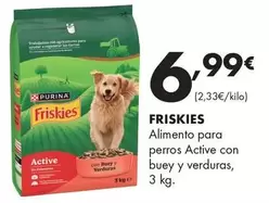 Purina - Friskies Alimento Para Perros Active Con Buey Y Verduras