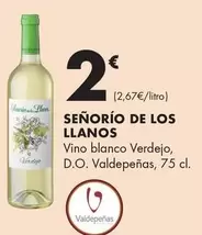 Señorío De Los Llanos - Vino Blanco Verdejo D.O. Valdepeñas