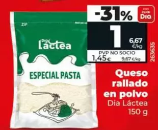 Dia Lactea - Queso Rallado En Polvo 
