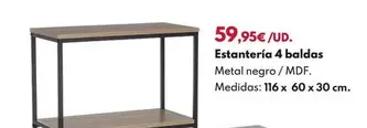 Estantería 4 Baldas