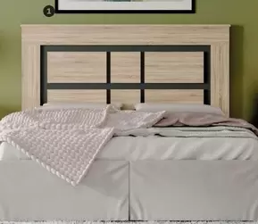 Cabecero Sara 120x160x6cm - Pina/Trufa