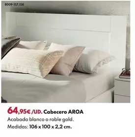 Cabecero Aroa 106x100x2,2cm - Blanco