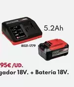Einhell - Cargador 18V + Batería 18V