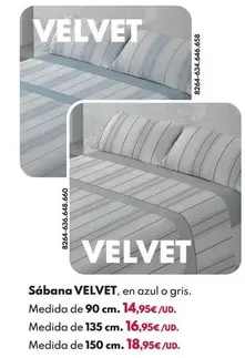 Sábana Velvet - AZUL 135CM