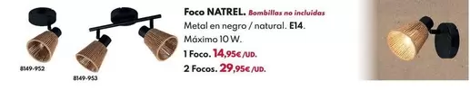 Foco NATREL 1 Foco - 1 X E14
