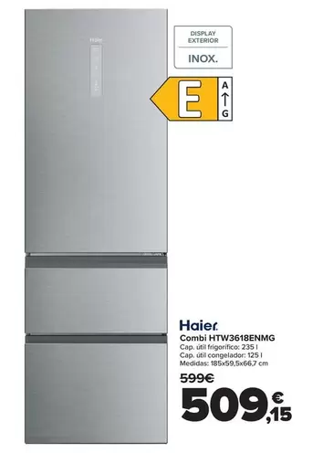 Haier - Combi HTW3618ENMG