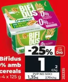 Dia - Bifidus Cremoso Doble 0% Con Nueces Y Cereales