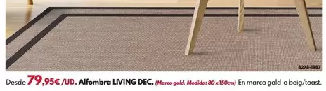 Alfombra Living Dec - MARCO GOLD 80X150CM