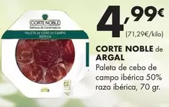 Argal - Corte Noble De Paleta De Cebo De Campo Ibérica 50% Raza Ibérica, 70 Gr