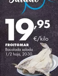 Froitomar - Bacalada Salada 1/2 Hoja, 20-30