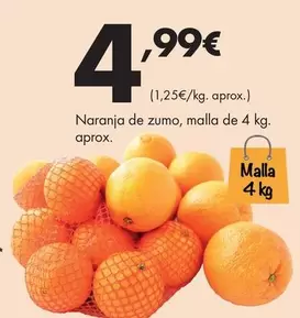 Naranja De Zumo, Malla De 4 Kg. Aprox.