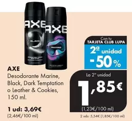 Axe - Desodorante Marine, Black, Dark Temptation O Leather & Cookies