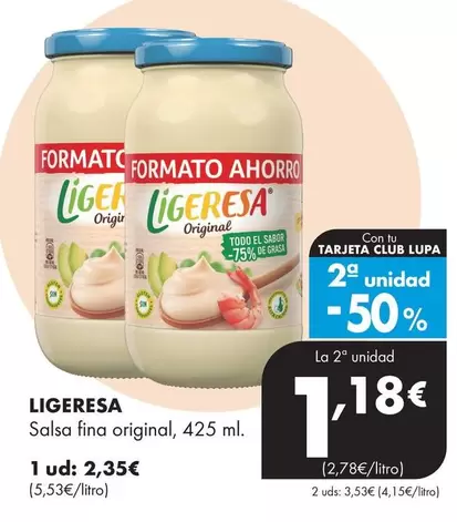 Ligeresa - Salsa Fina Original, 425 Ml