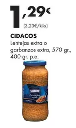 Cidacos - Lentejas Extra O Garbanzos Extra