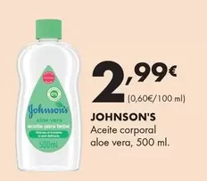 Johnson's - Aceite Corporal Aloe Vera