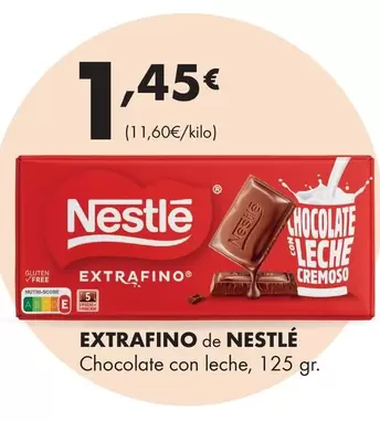 Nestlé - Extrafino De Chocolate Con Leche, 125 Gr