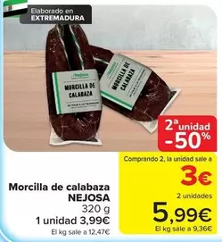 nejosa - Morcilla de calabaza