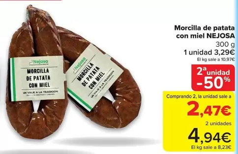 nejosa - Morcilla De Patata Con Miel
