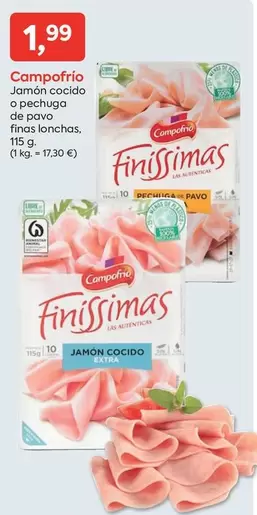 Campofrío - Jamon Cocido O Pechuga De Pavo Fina Lonchas