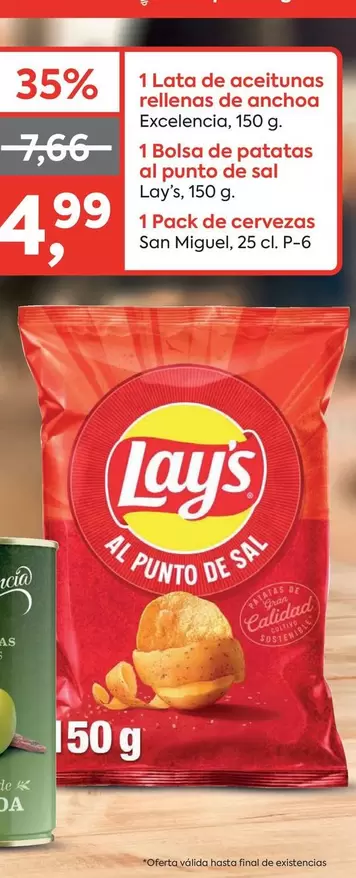 Lay's - 1 Lata De Aceitunas Rellenas De Anchoa