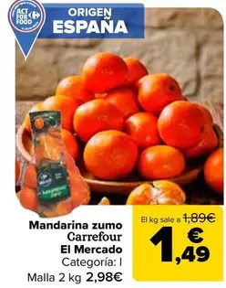 Carrefour El Mercado - Mandarina Zumo