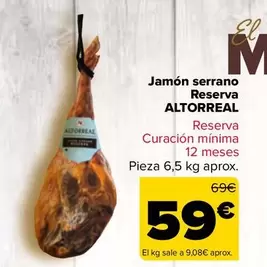 Altorreal - Jamon Serrano Reserva