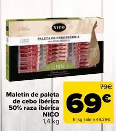 Nico - Maletin De Paleta De Cebo Iberica 50% Raza Iberica