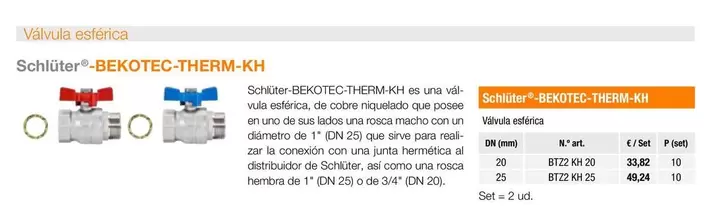  SchlüterⓇ - Bekotec-Therm-Kh