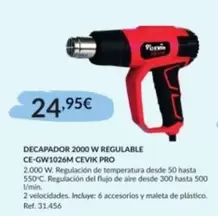 Cevik - Decapador 2000 W Regulable