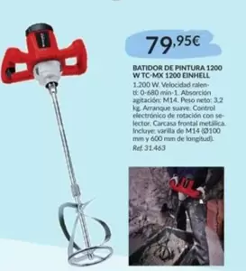 Einhell - Batidor De Pintura 1200 W TC-MX 1200