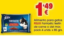 Felix - Alimento Para Gatos Fantastic Festin De Carne O Del Mar