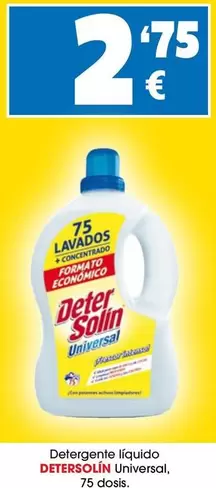 Detersolín - Detergente Líquido Universal