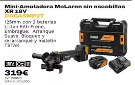 Dewalt - Mini-Amoladora McLaren Sin Escobillas XR 18V DCG45MP2T