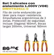 Set 3 Alicates Con Aislamiento 1.000v (VDE)