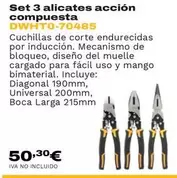 Set 3 Alicates Acción Compuesta