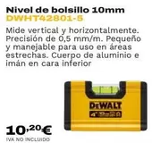Dewalt - Nivel De Bolsillo 10mm DWHT42801-5