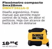 Dewalt - Flexómetro Compacto 5mx28mm DWHT38114-0